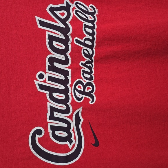 Nike Mens XL Loose Fit Red Cardinals Baseball Tee - Picture 3 of 7